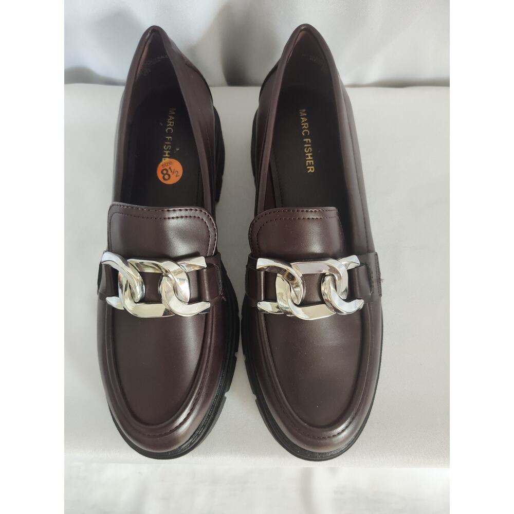 Marc Fisher Corel Preppy Academia Goth Classic Casual Loafers 8.5 Women's - Picture 2 of 8